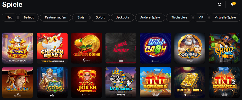 Spielautomaten im Winhero Casino – beliebte Slots und Jackpots online spielen